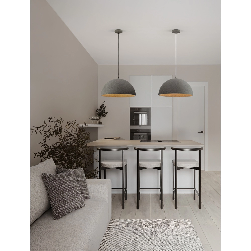 Pendelleuchte Starla grau Ø 50cm Lyora 5212017476791