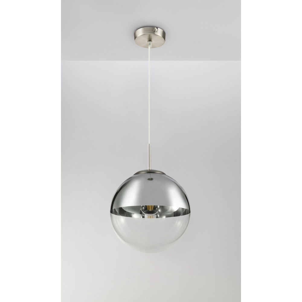 Pendellampe Varus nickel Ø 25 cm Globo 9007371374441