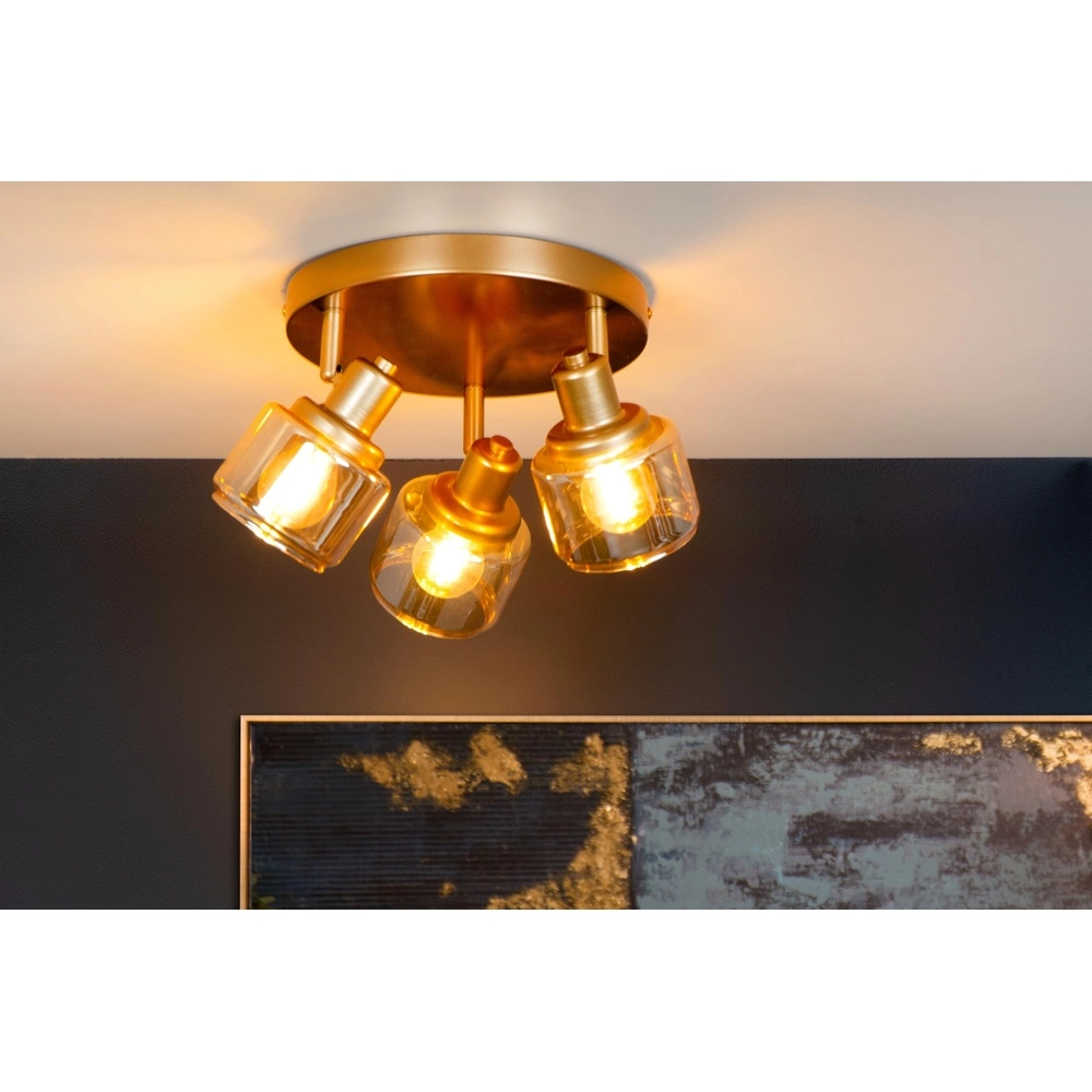Deckenlampe Bjorn 3-Licht Gold Lucide 5411212771261
