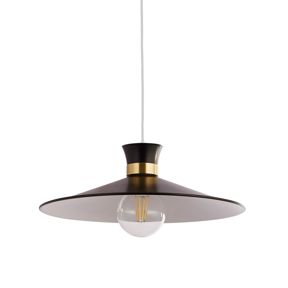 Schwarze Pendelleuchte Balham Entwurf Searchlight 5053423306865