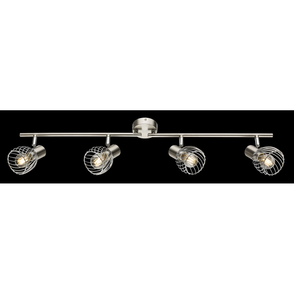 Deckenlampe Texas 4-Light-Nickel Globo 9007371365890