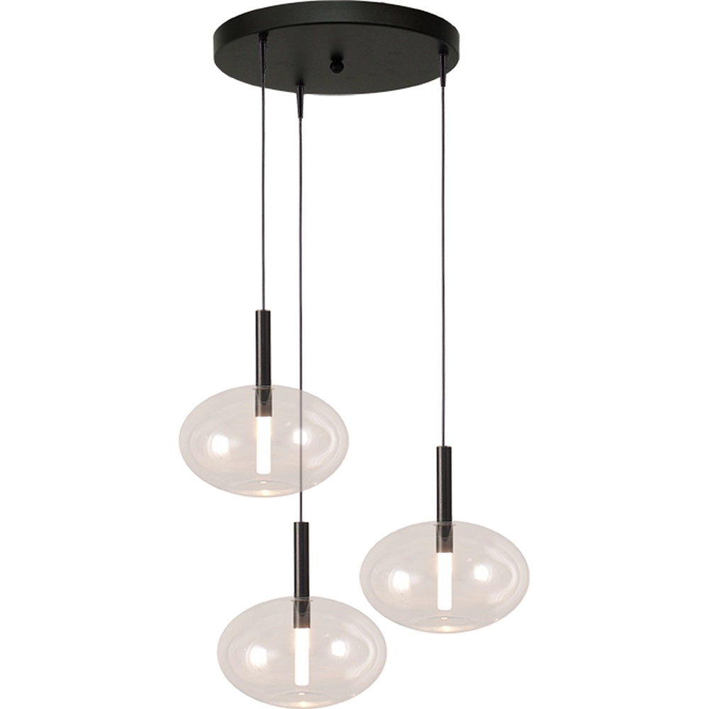 3L vide Pendellampe Lido Onion mit Ø 24 cm klarem Glas