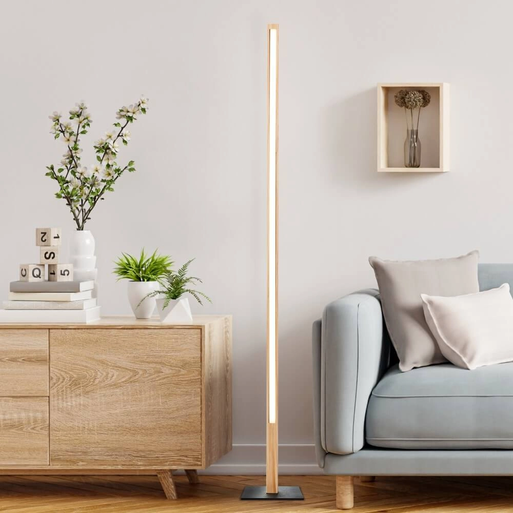 Stehlampe aus Holz Arion 120cm Brilliant 4004353425776