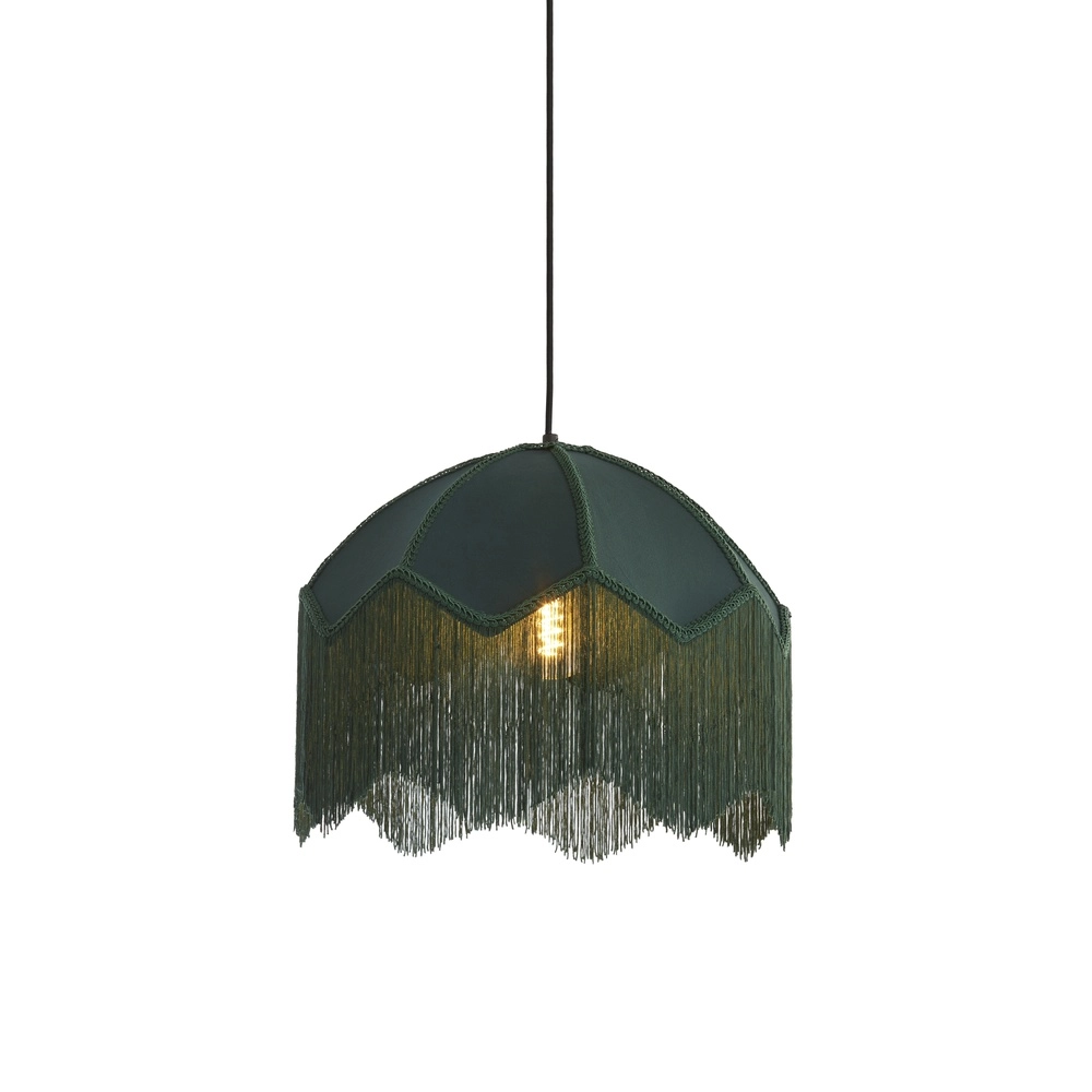 Pendellampe Malacia Ø 40cm – Samtgrün Light & Living 8717807759261