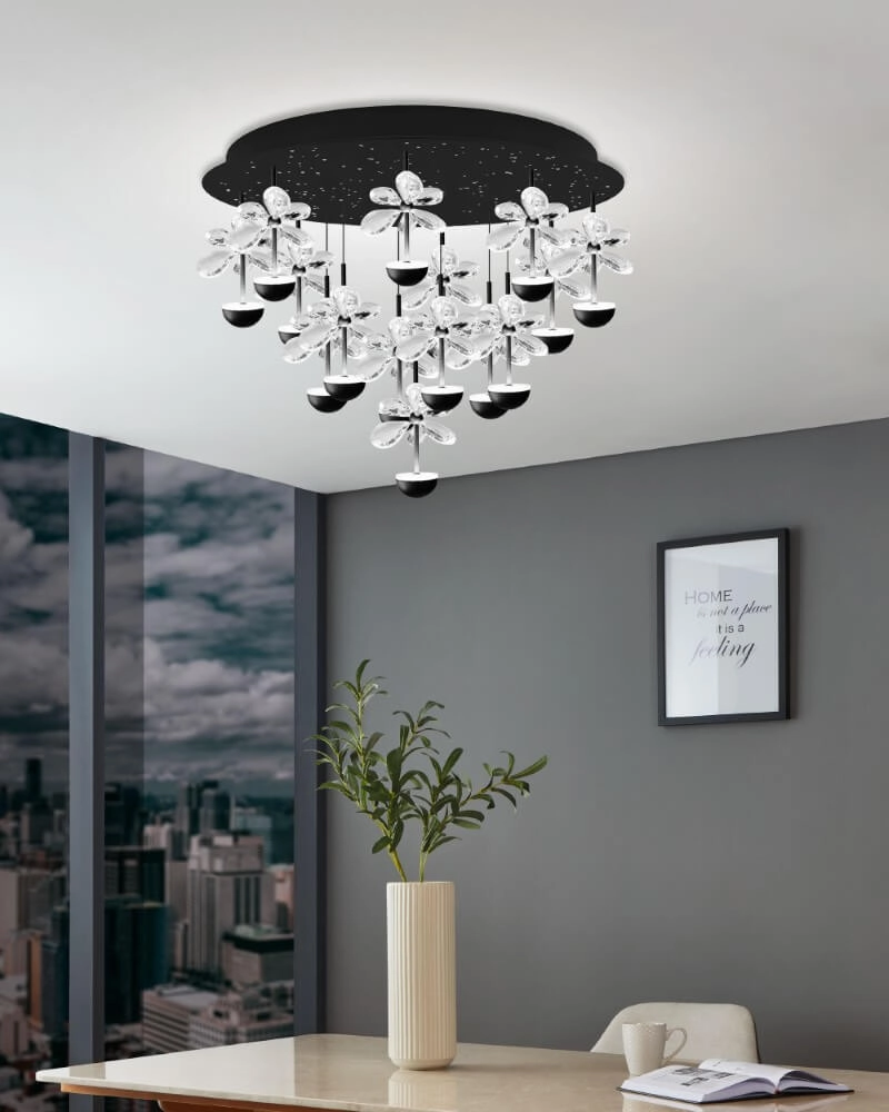 Schwarze Deckenlampe Pianopoli 2 Ø 50cm Stars of Light 9008606270194