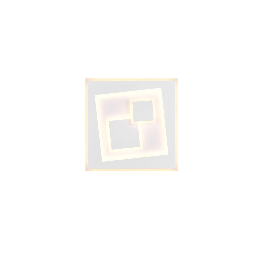 Quadratische Leuchte Degas Design Weiß Trio 4017807654271