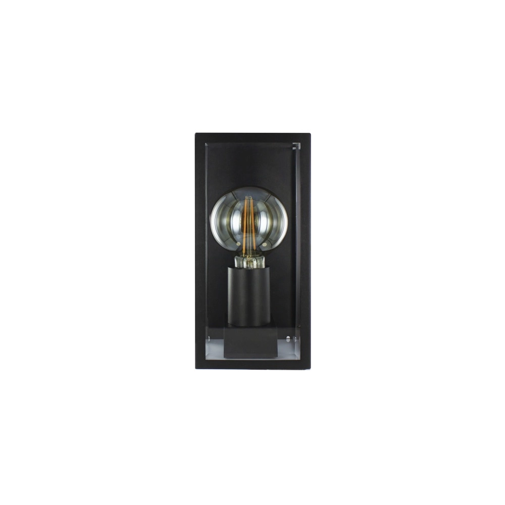 Schwarze Außenlampe Prato E27 – Glas Lyora 5055788268765