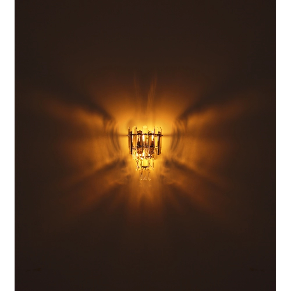 Wandlampe Orgina Chrom mit Kristall Globo 9007371484140