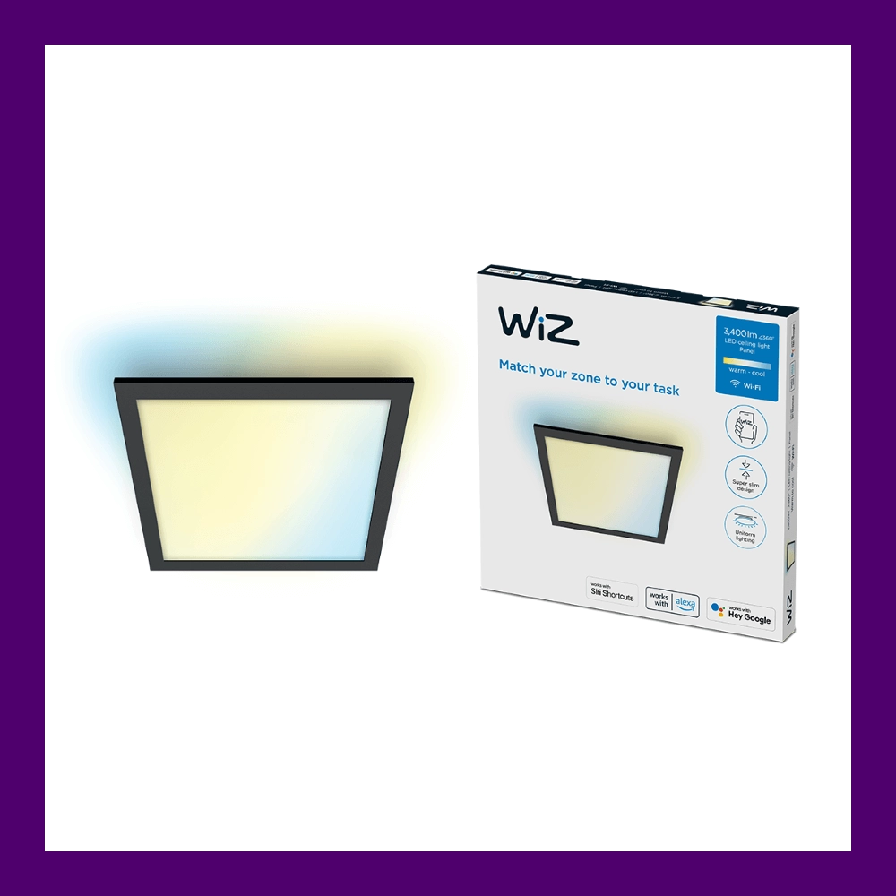 Deckenlampe Panel schwarz - 36W WiZ 8719514554870