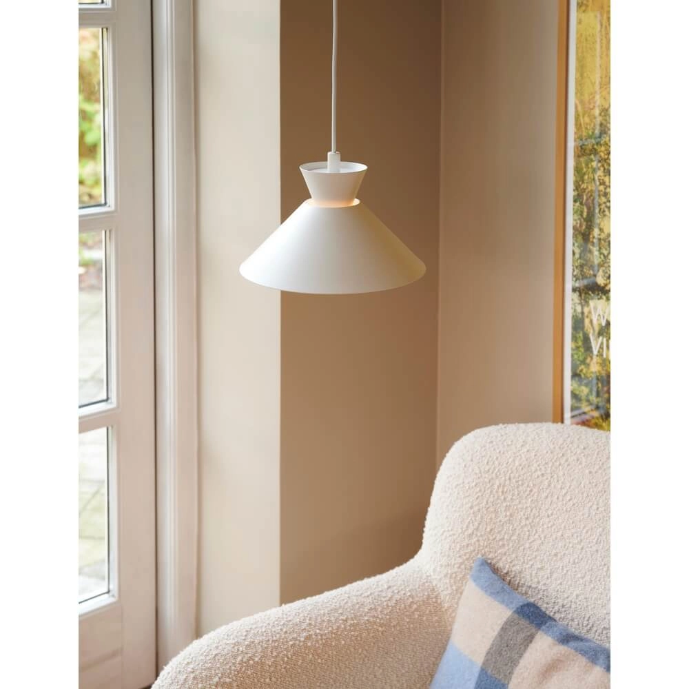 Schlanke Pendelleuchte Dial weiß Ø 25cm Nordlux 5704924011979