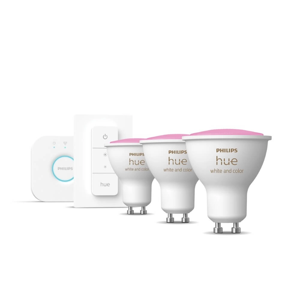Hue Starterpack - GU10 - 5W - White and Color 3er-Set Philips 8720169254503