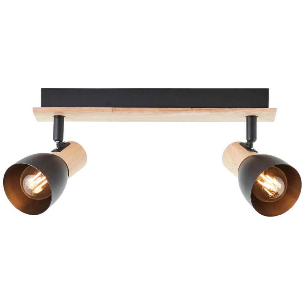 Deckenleuchte Daintree 2-helles Schwarz Brilliant 4004353408670