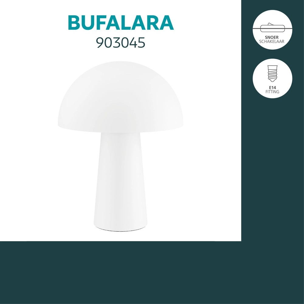 Tischlampe Bufalara Weiß