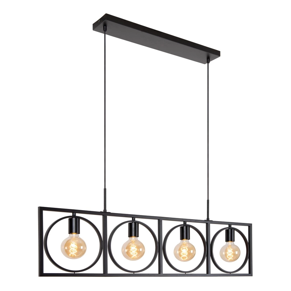 Einzigartige Pendellampe Suus Black 4-Lights Lucide 5411212010872