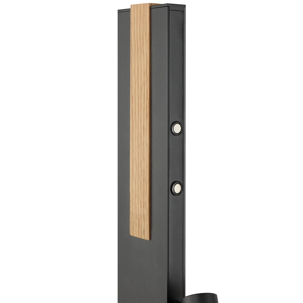 Design-Stehlampe Streamline Schwarz mit Holz Brilliant 4004353463624