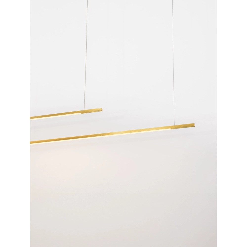 Schlanke Pendelleuchte Brillia gold 161cm Lyora 5212017473806