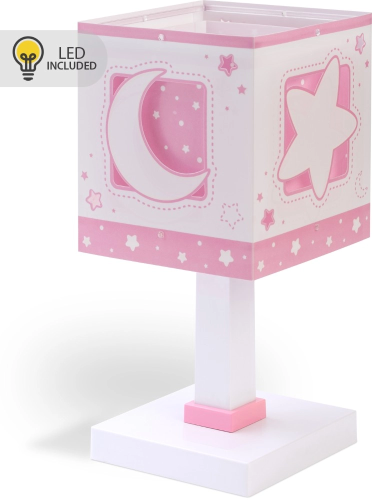 Tischlampe Moonlight Pinkes Leuchten im Dunkeln Dalber 8420406002446