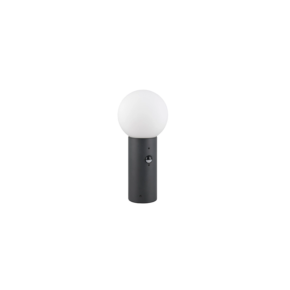 Kugel-Gartenlampe 40 cm Mures Anthrazit mit Sensor Trio 4017807687286