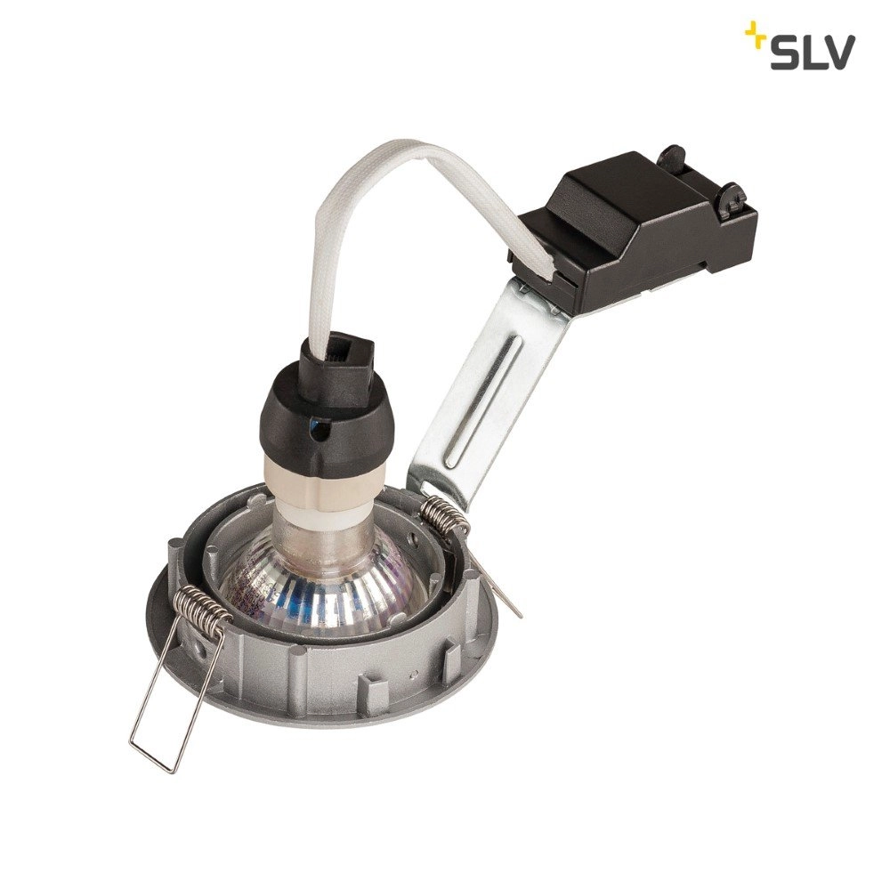 Einbaustrahler Pika GU10 8,3 cm rund grau SLV 4024163190138