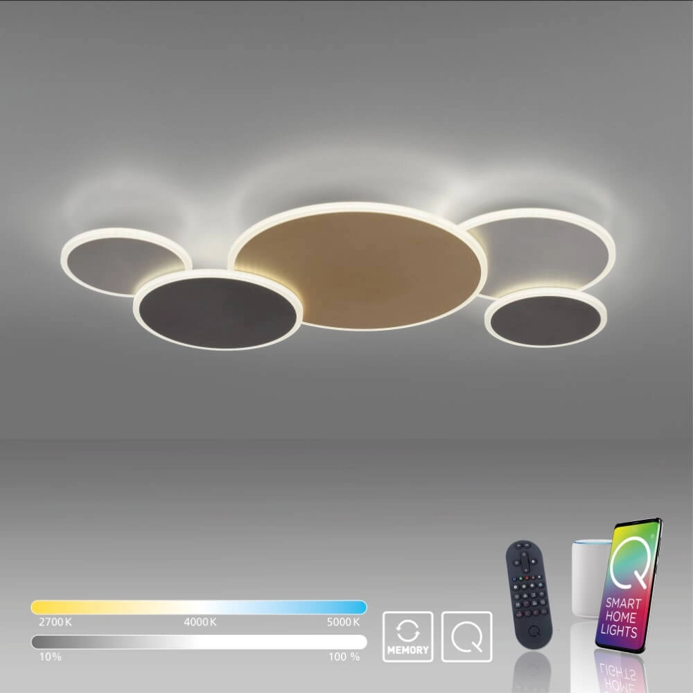Design-Wandleuchte Q-Piato 85cm Paul Neuhaus 4012248374528