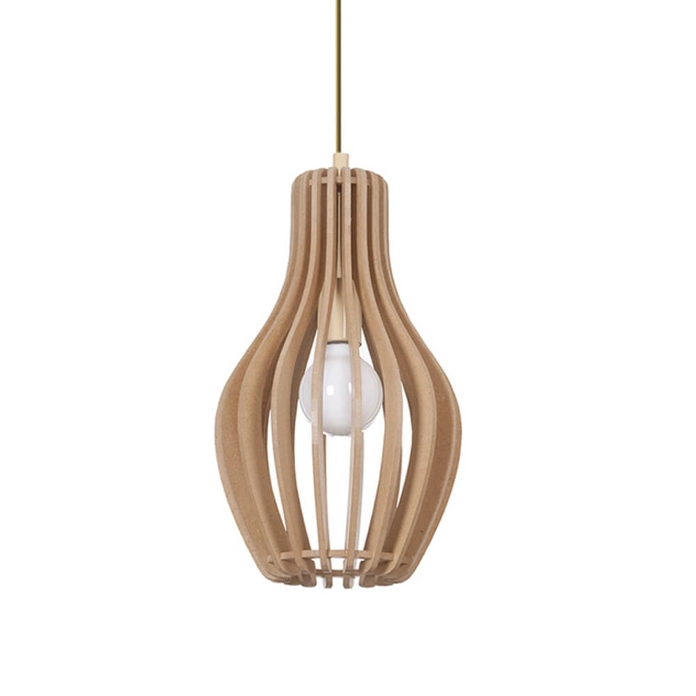 Hängelampe aus Holz Ika Ø 24cm Lyora 5903139417198