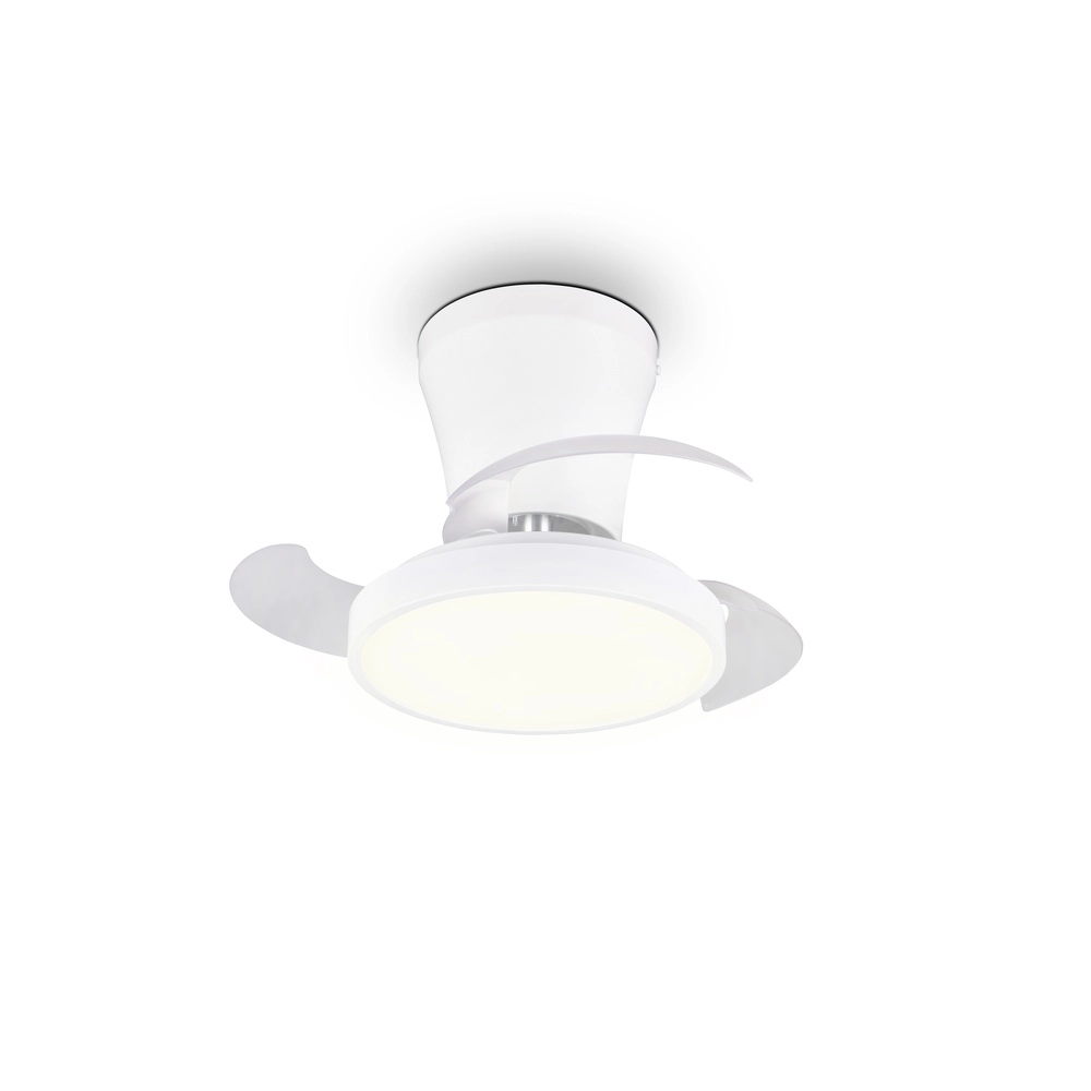 Kleiner Ventilator Moss weiße Ø 22 cm Trio 4017807688924