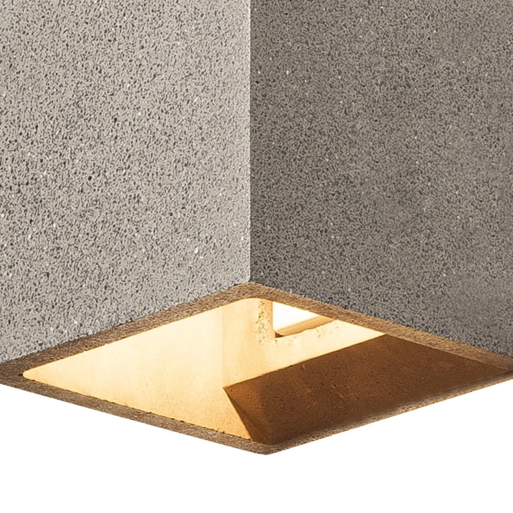 Wandleuchte Solid Cube Up-Down Schwarzer Sandstein SLV 4024163192033