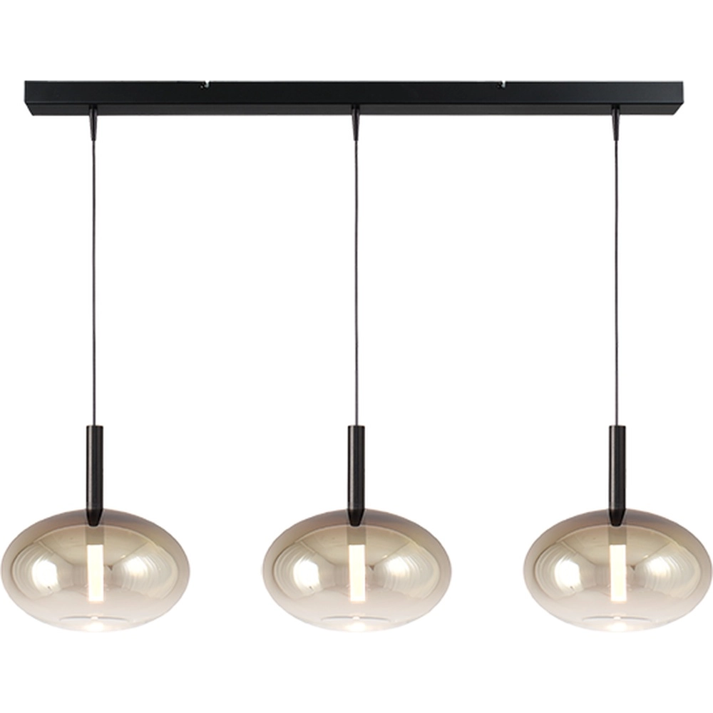 3L Pendellampe Ø 24cm Lido Onion mit goldverblasstem Glas Masterlight 8718121324838