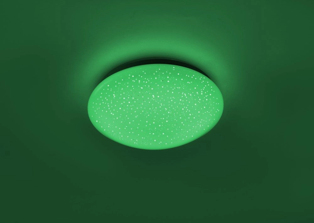 Verstellbare Deckenleuchte Skyler RGB 25cm mit Sterneffekt Just Light 4043689928889