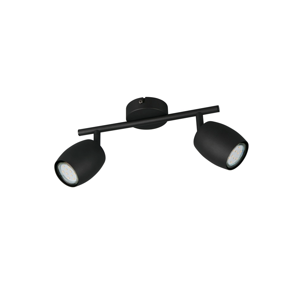 Deckenlampe Nancy 2-flammig schwarz Trio 4017807656602