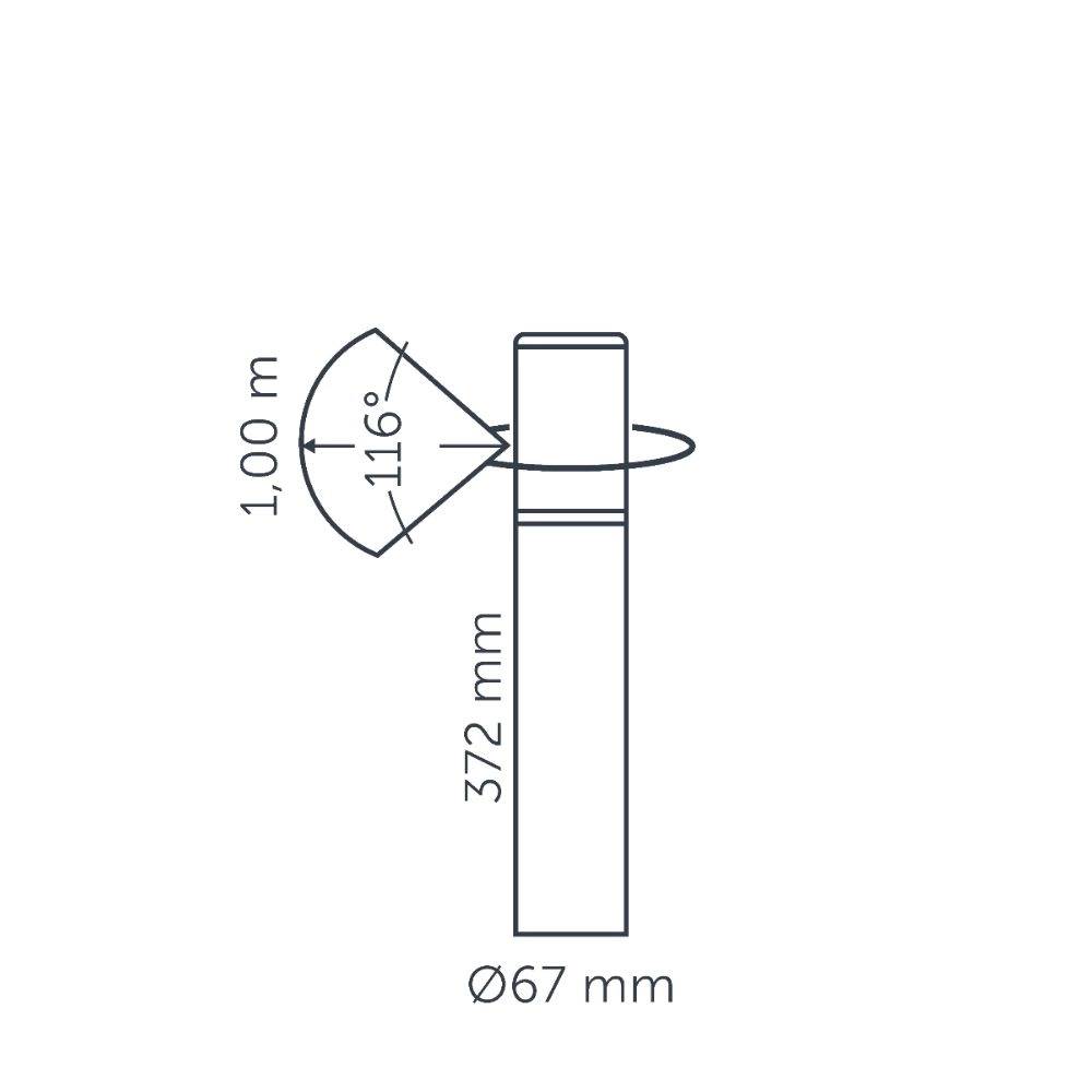 Grenzbeleuchtung Liv Low Corten 12 volt In-lite 8717051006074