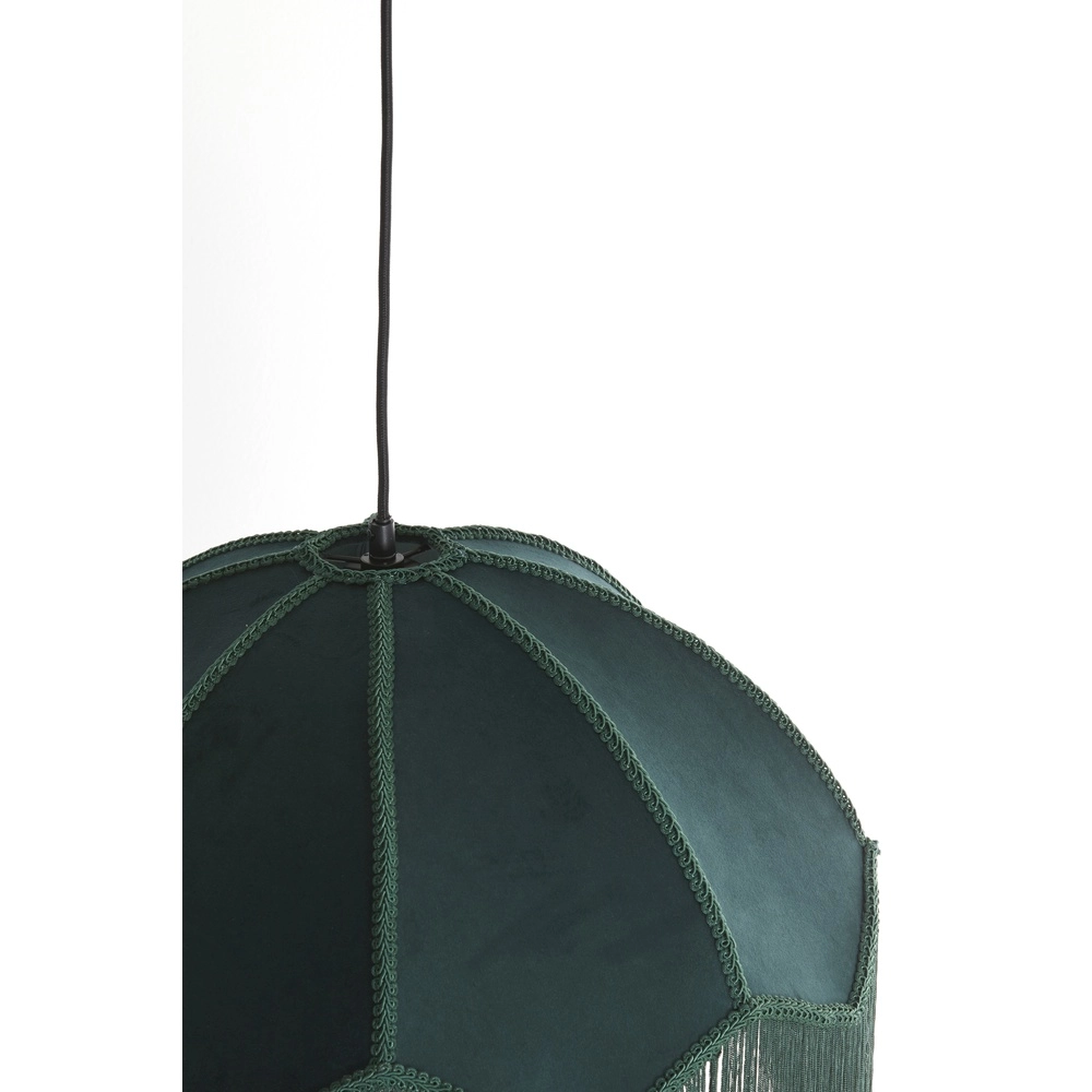 Pendellampe Malacia Ø 50cm – Samtgrün Light & Living 8717807759285