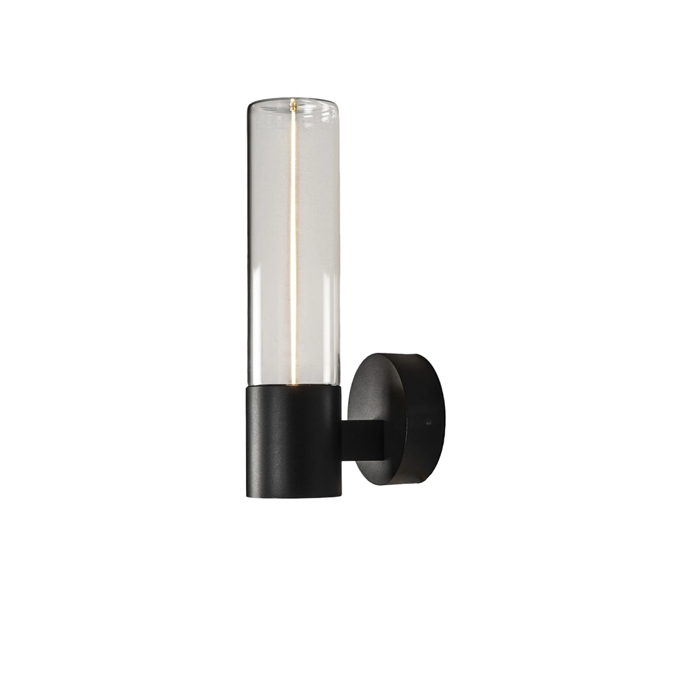 Elegante Wandlampe Edison Schwarz mit einzigartiger Wirkung 29 cm KonstSmide 7318300030423