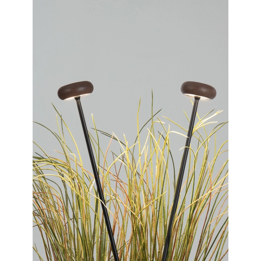 Gartenlampe Cami 110 cm brauner Stein Lyora 5212063504523