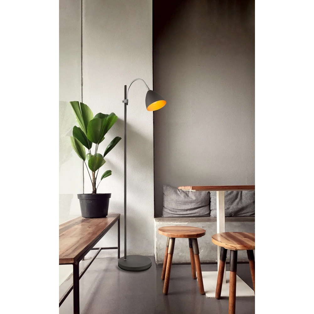 Design-Stehlampe Archibald Anthrazit