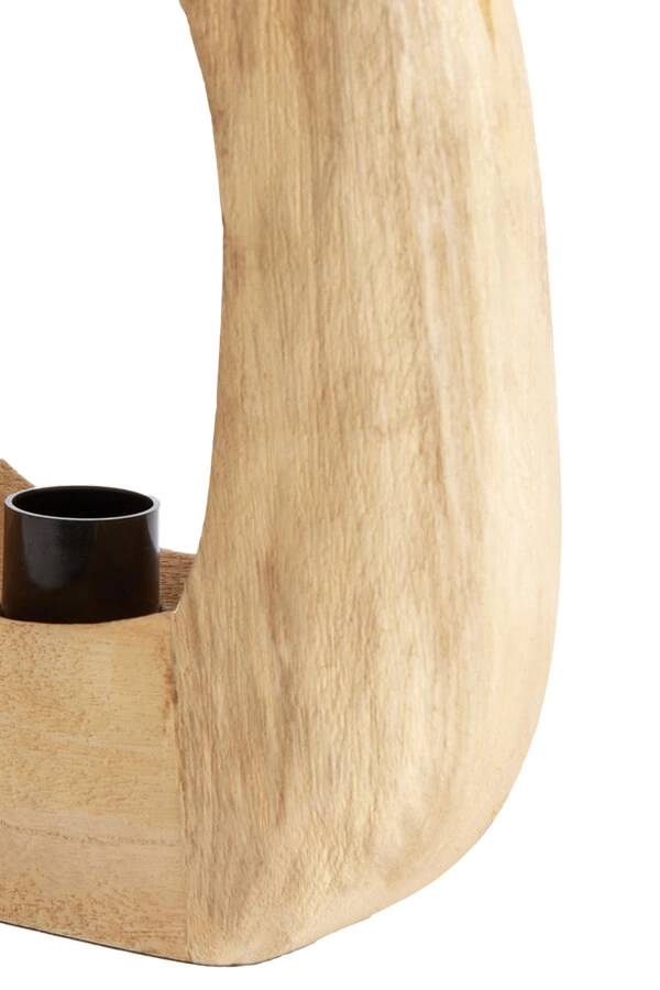 Leichte Tischlampe aus Holz Kelafo 24 x 30cm Light & Living 8717807701093