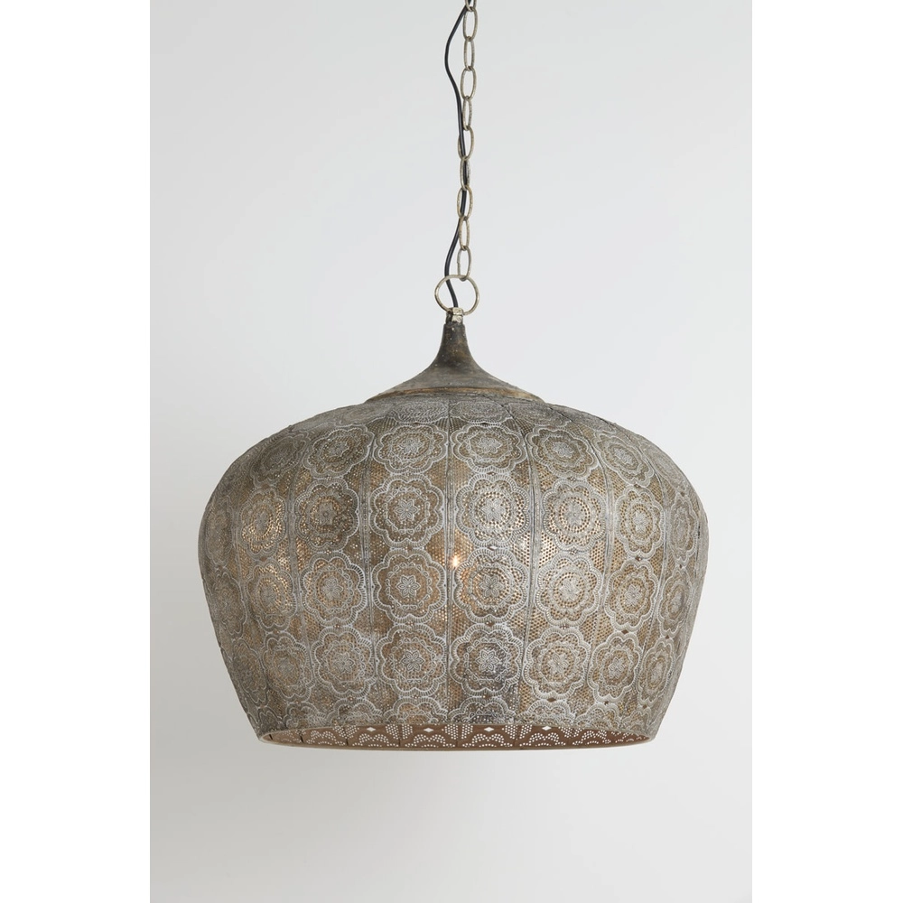Pendellampe Emine Ø 51,5 cm braun Light & Living 8717807195359