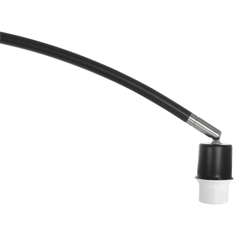 Bogenlampe Solva schwarz mit grüner Kapuze Steinhauer 8712746174731