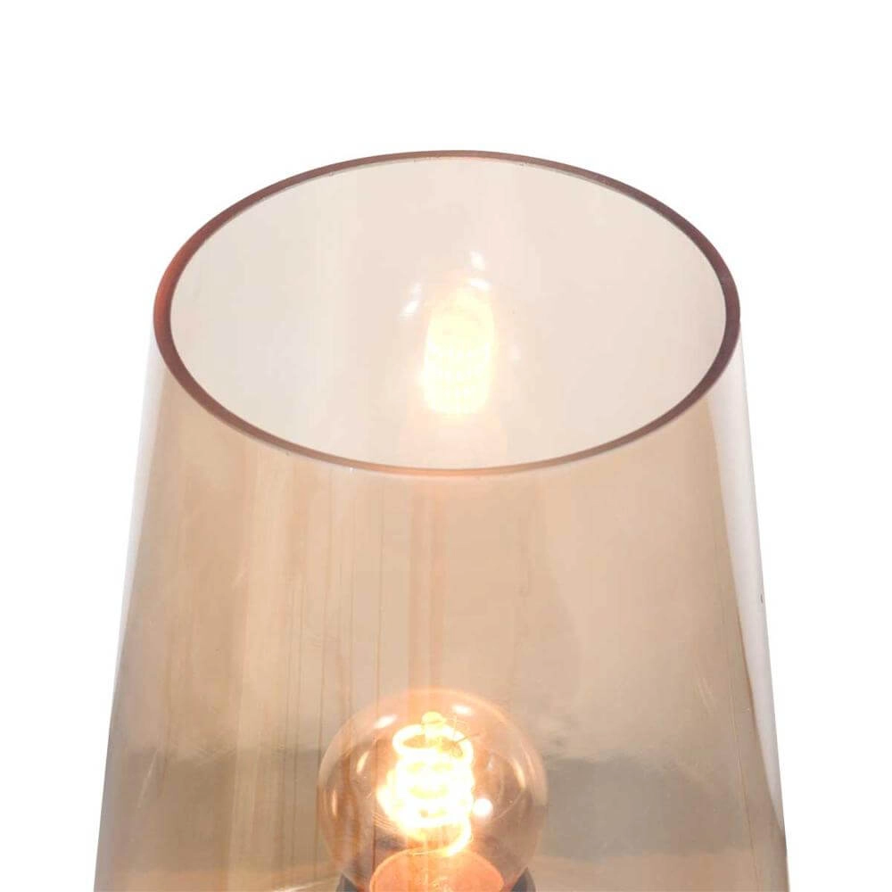 Schlanke Tischleuchte Ancilla Rundes Gold Steinhauer 8712746171068