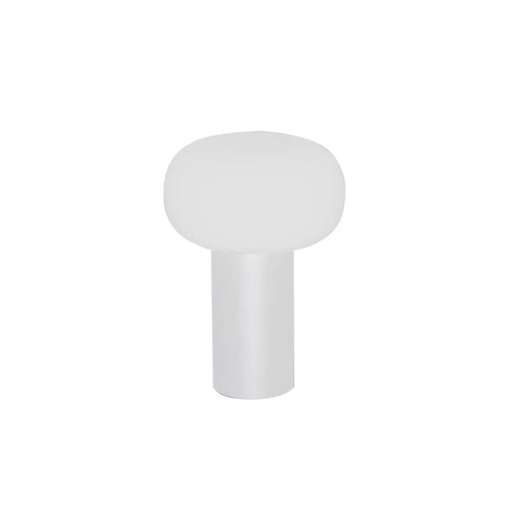 Wiederaufladbare Tischlampe Antibes Weiß