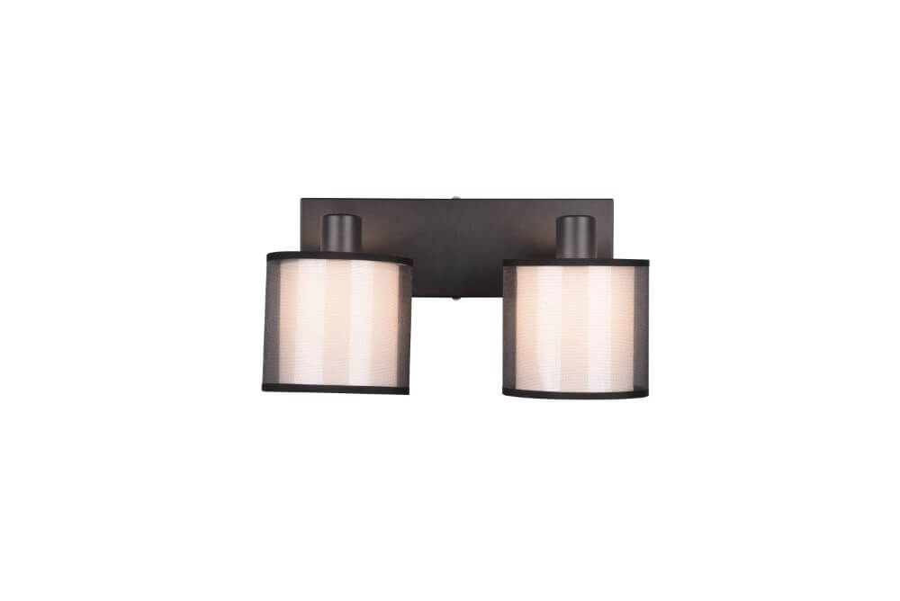 Schwarze Deckenlampe Burton 2-flammig Trio 4017807538359