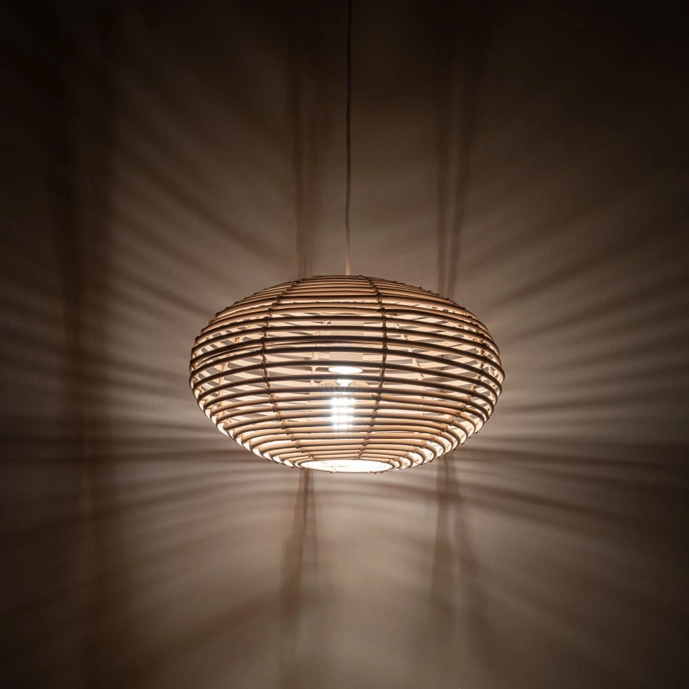 Natürliche Pendelleuchte Rattan S Ø 40cm Lyora 5903139111539