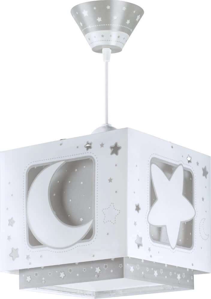 Kinderzimmer-Hängelampe Moonlight grau