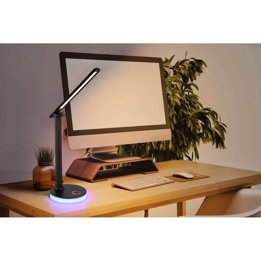 Schreibtischlampe Geraldo schwarz Globo 9007371458653