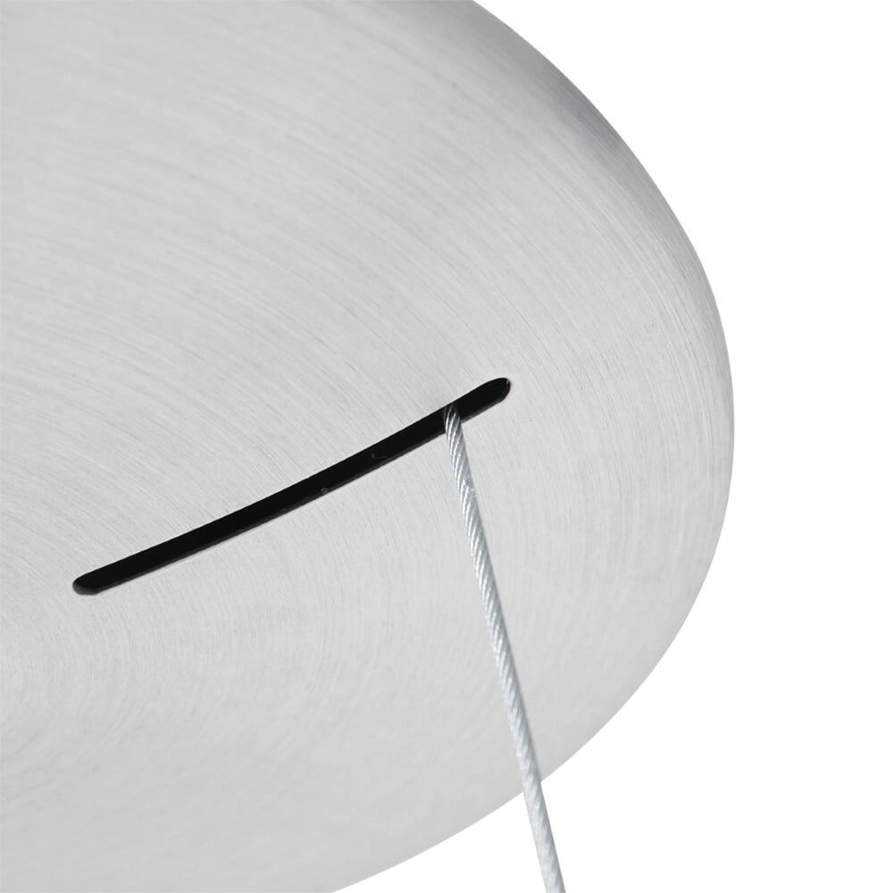 LED-Hängelampe Ringlede Ø 48cm Metallgrau Steinhauer 8712746135213