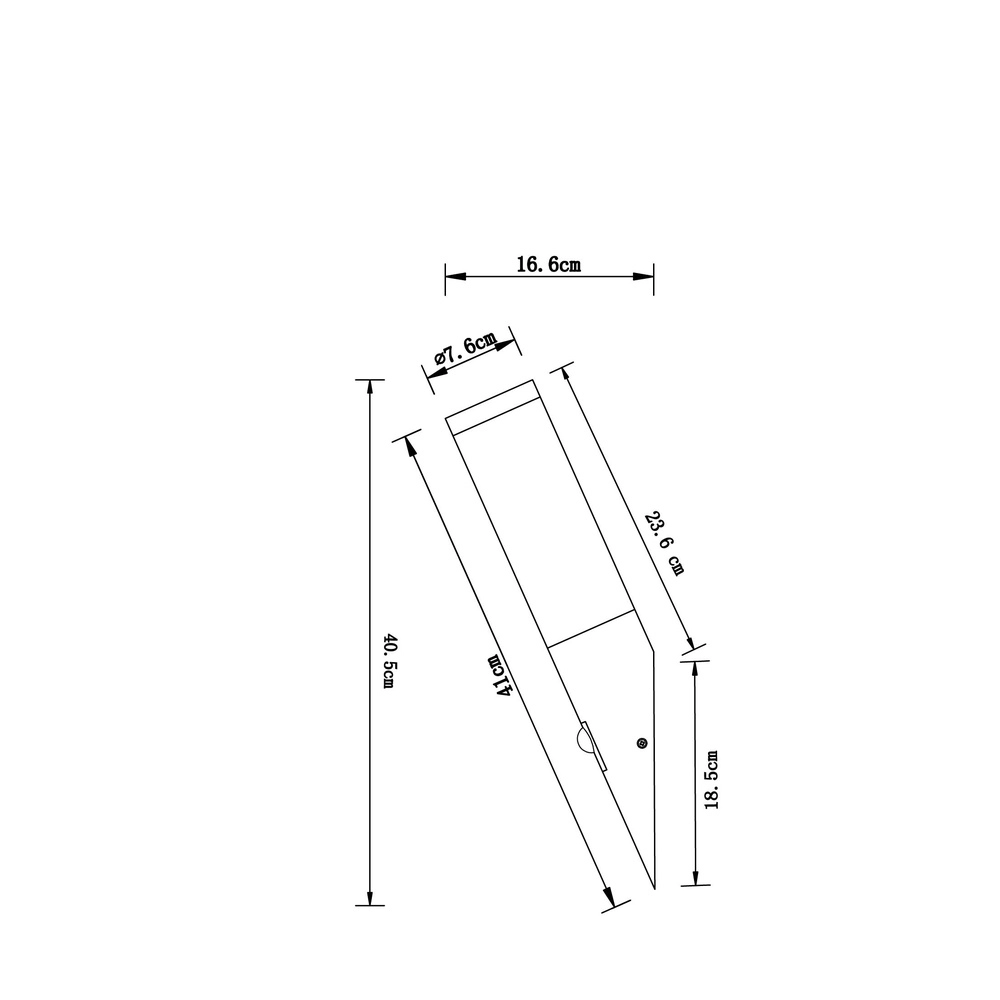 Außenlampe Boston Led Edelstahl mit Weiß und Sensor Globo 9007371282333