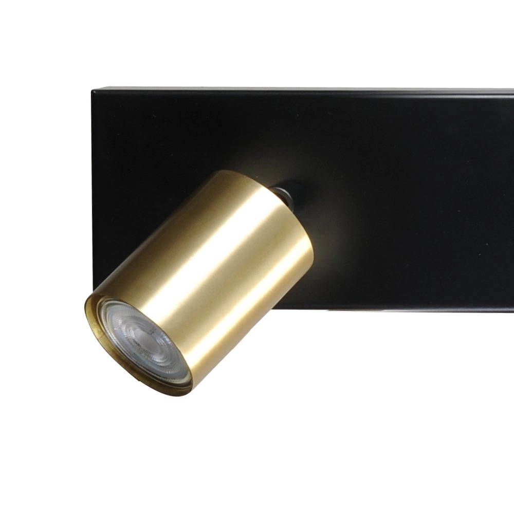 Deckenleuchte schwarz Bounce mit 2 Goldflecken Masterlight 8718121209555