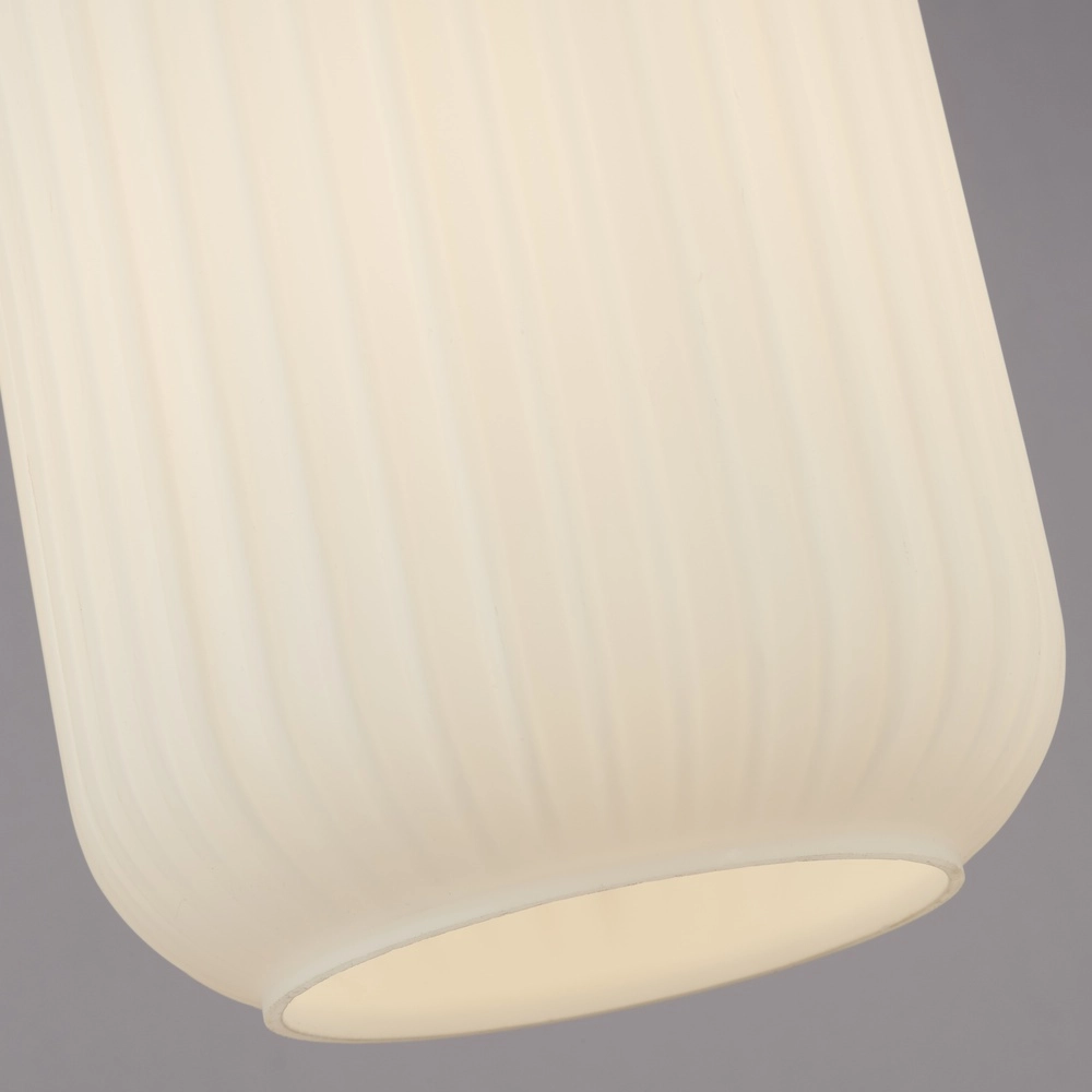 Pendelleuchte Pearl schwarz mit weißem Glas Searchlight 5053423306582