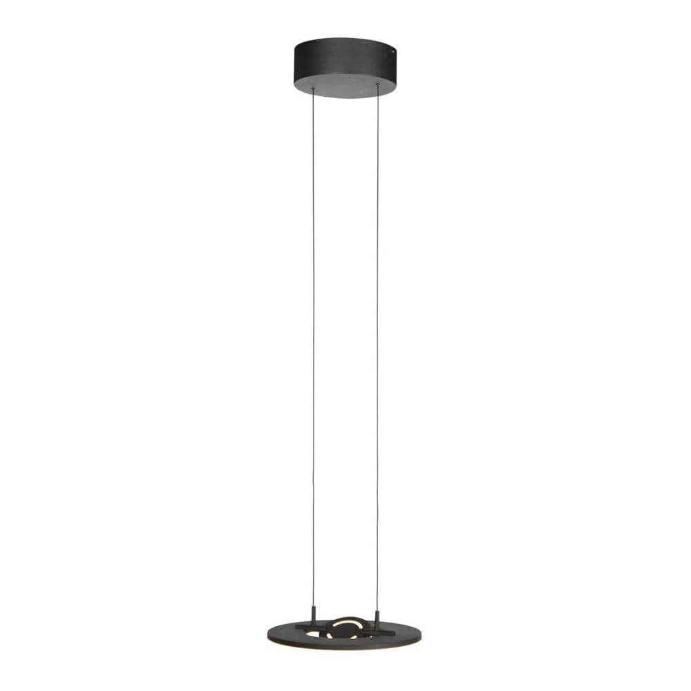 Schlanke Pendelleuchte Soleil Ø 32cm schwarz