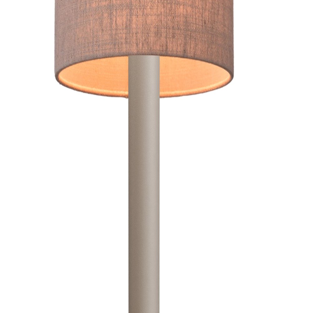 Stehlampe Lisbourg Beige Terra mit beigegrauem Farbton Masterlight